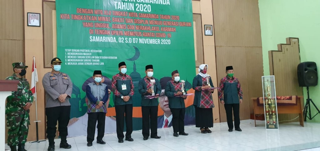 Minggu, 8 November 2020 Jam 13.30 Wita kegiatan Penutupan MTQ ke XLII Tahun 2020