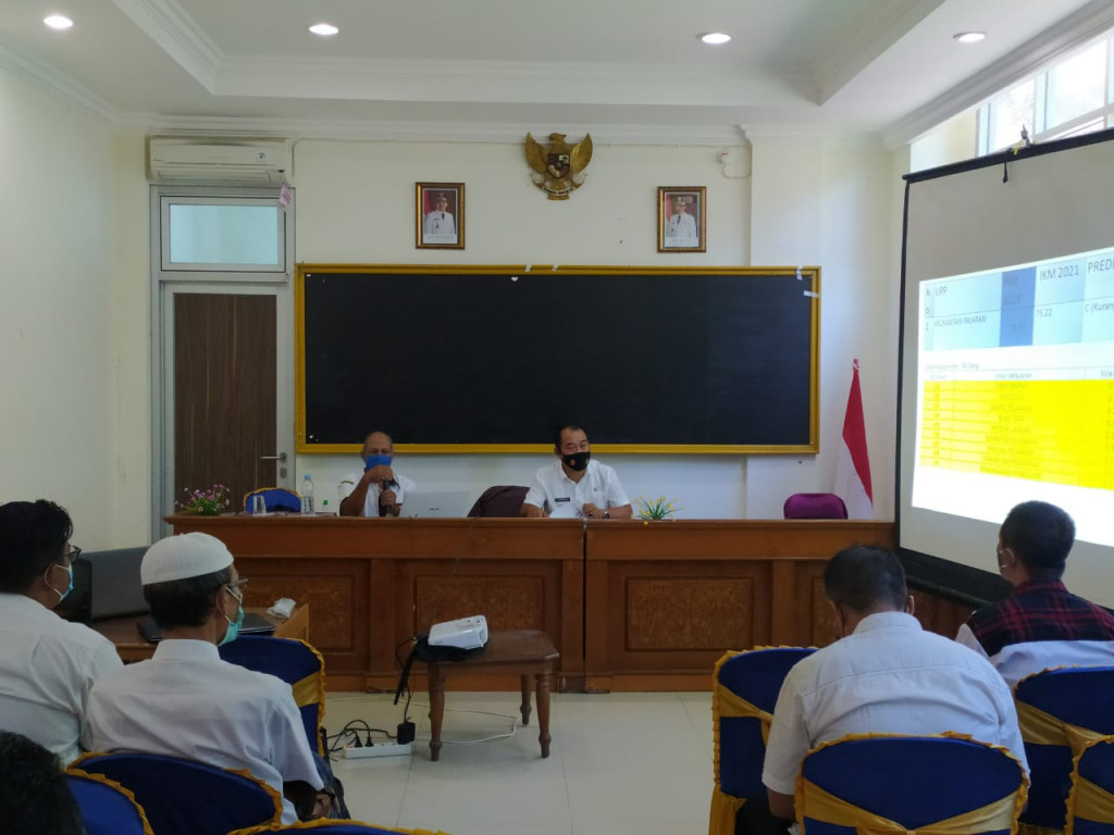 Rabu, 17 Maret 2021 Bimbingan Teknis SOP Kecamatan dan keluraham Se Kecamatan Palaran oleh Bagian Organisasi Pemkot Samarinda
