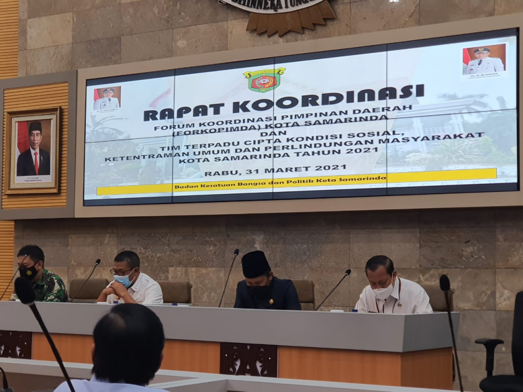 Rabu, 31 Maret 2021 Rapat Koordinasi Forum Koordinasi Pimpinan Daerah (Forkopimda)