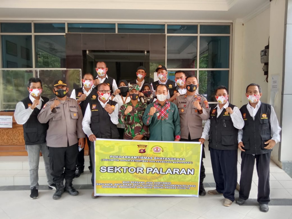 Kamis, 01 April 2021 Audiensi Camat, Wakapolsek, Danramil Palaran dengan POKDARKAMTIBMAS BHAYANGKARA Resort kota Samarinda dan  Sektor Palaran