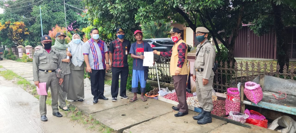 Kamis, 08 April 2021 penataan berupa pembinaan sekaligus penertiban dipasar Palaran