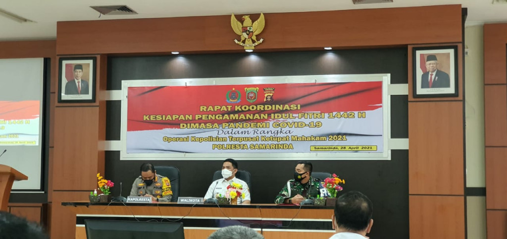 Rabu, 28 April 2021 Rapat Koordinasi Kesiapan Penanganan Idul Fitri 1442 H