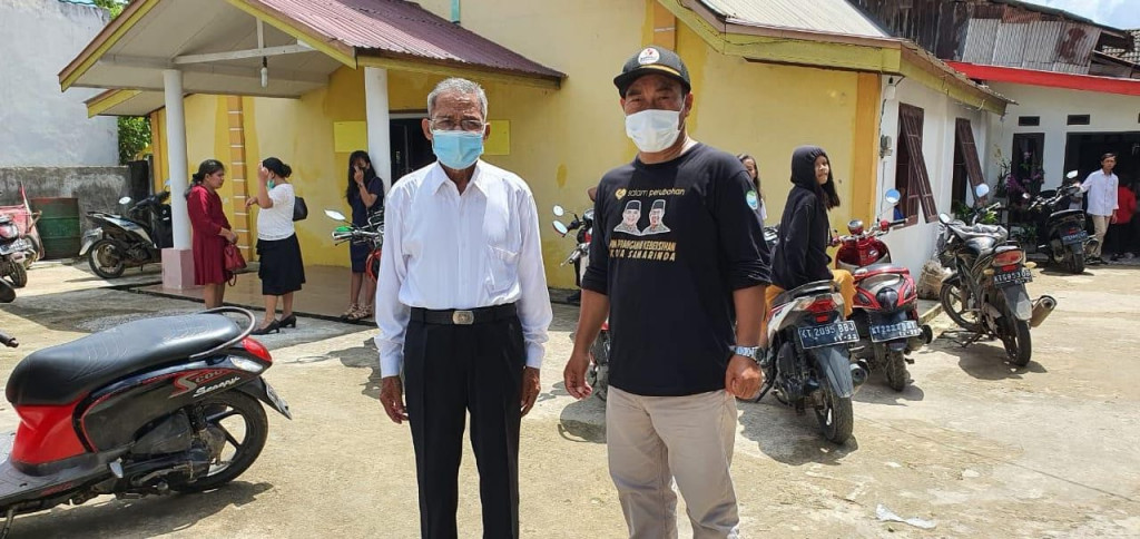 Minggu, 2 Mei 2021 sosialisasi Prokes di gereja pantekosta