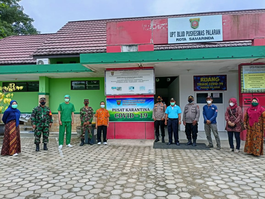 Koordinasi dan Kunjungan Lintas sektor ke Pusat Karantina Puskesmas Palaran