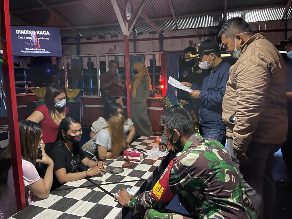Pengecekan Cafe Remang-remang JL. Dwikora Palaran Dekat Jembatan Mahkota 2