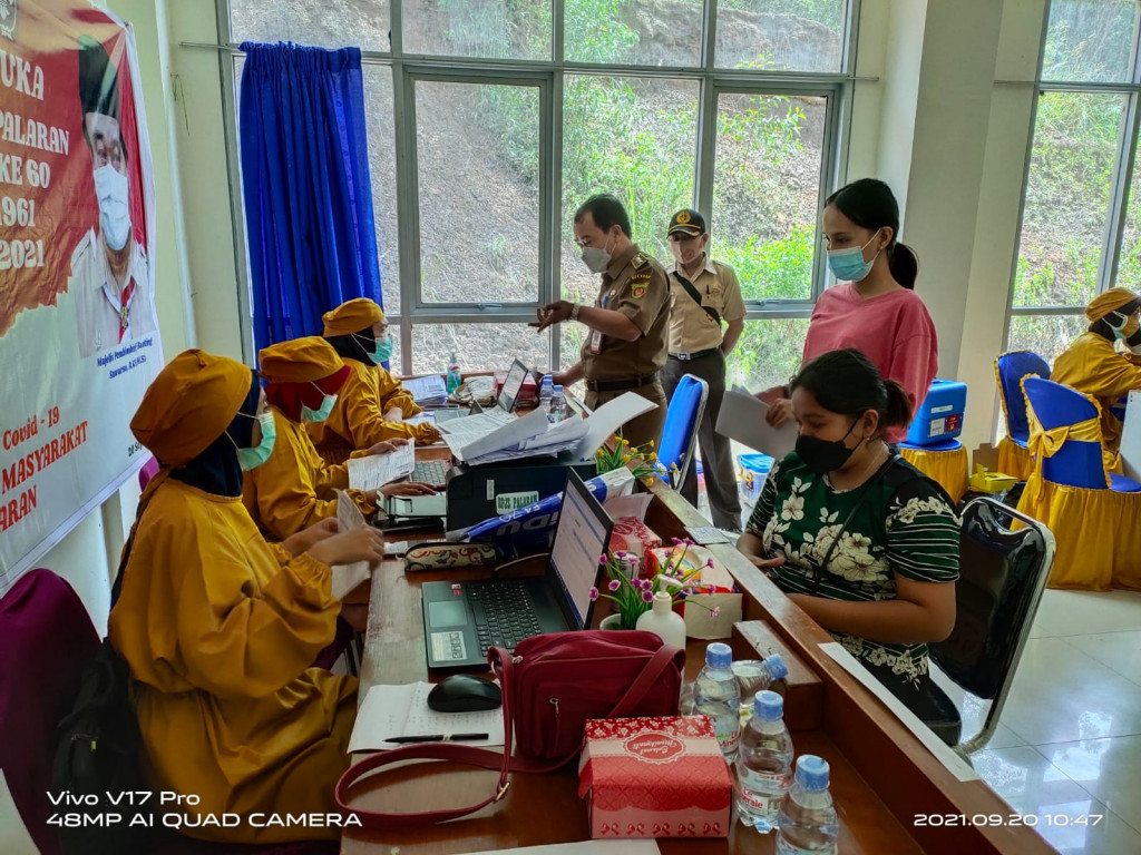 Vaksinasi Massal Gerakan Pramuka Kwartir Ranting Kecamatan Palaran