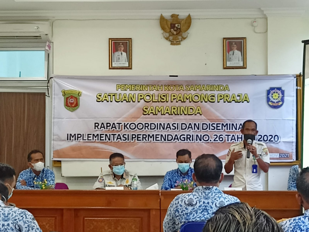 Rapat Koordinasi dan Diseminasi Implementasi Permendagri Nomor 26 Tahun 2020 Kota Samarinda Tahun 2021