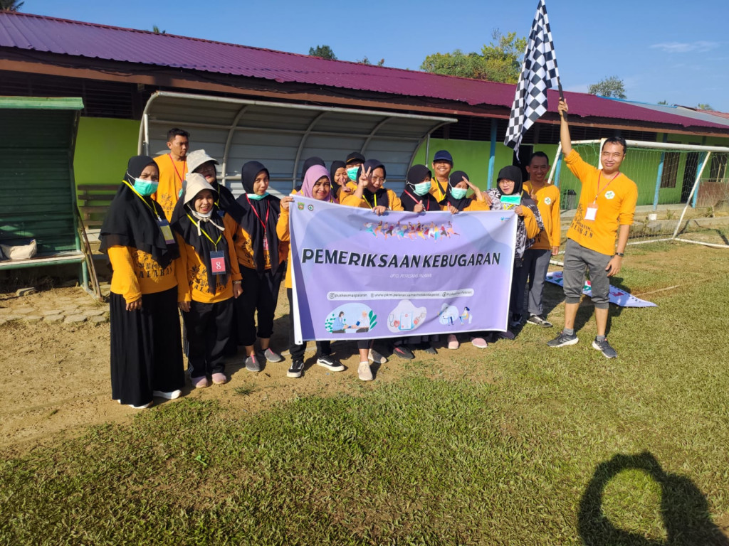 Pemeriksaan kebugaran petugas Puskesmas Palaran, melayani dengan tetap sehat