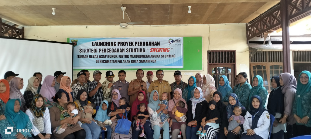 Launching dan Sosialisasi Aksi Perubahan StrategI PENcegahan stunTING SI PENTING 'Rumah Bebas Asap Rokok' RT.18.19 dan 22 di Kelurahan Rawa Makmur Kec.Palaran