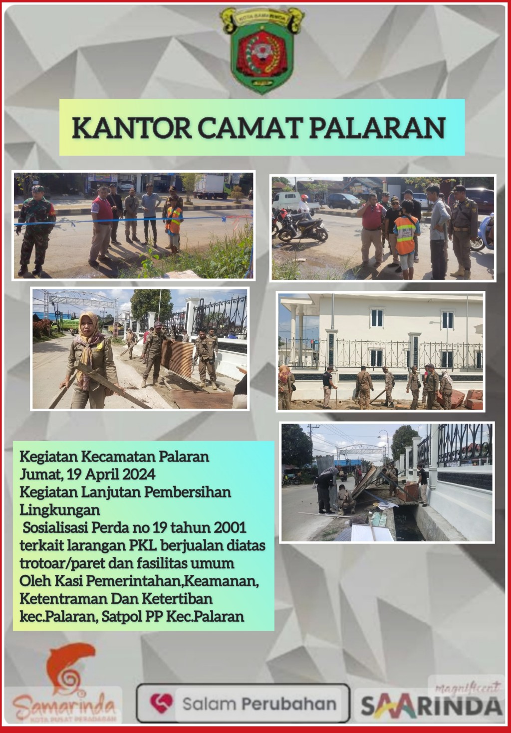 Kegiatan Lanjutan Pembersihan Median Jalan.