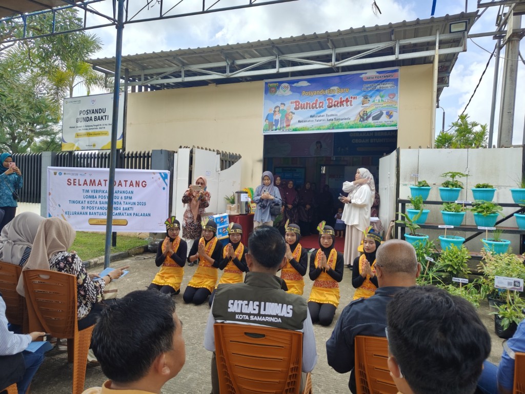 Kunjungan Tim Penilai Lomba Posyandu 6 SPM Ke Posyandu Bunda Bakti Bantuas