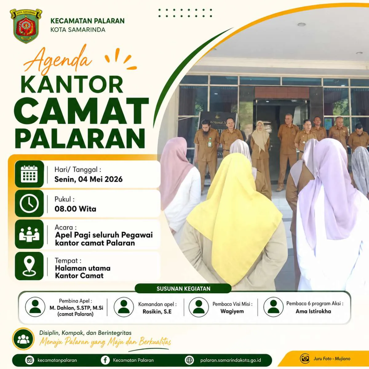 Apel pagi Senin 4 mei 20206
