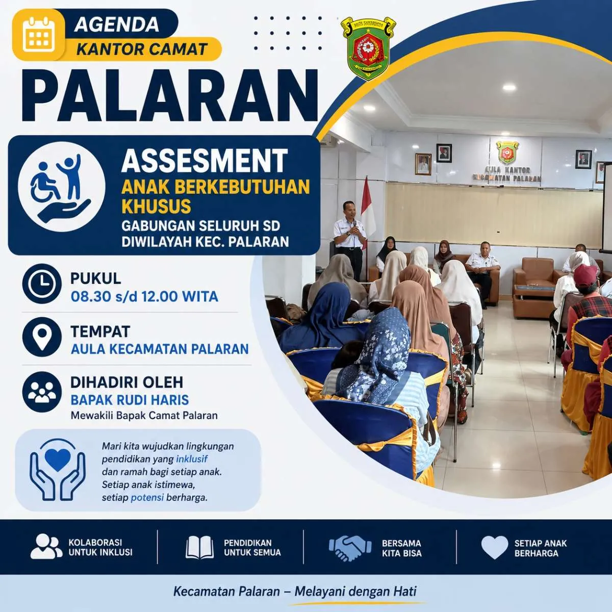 Asesmen siswa berkebutuhan khusus se kecamatan Palaran 