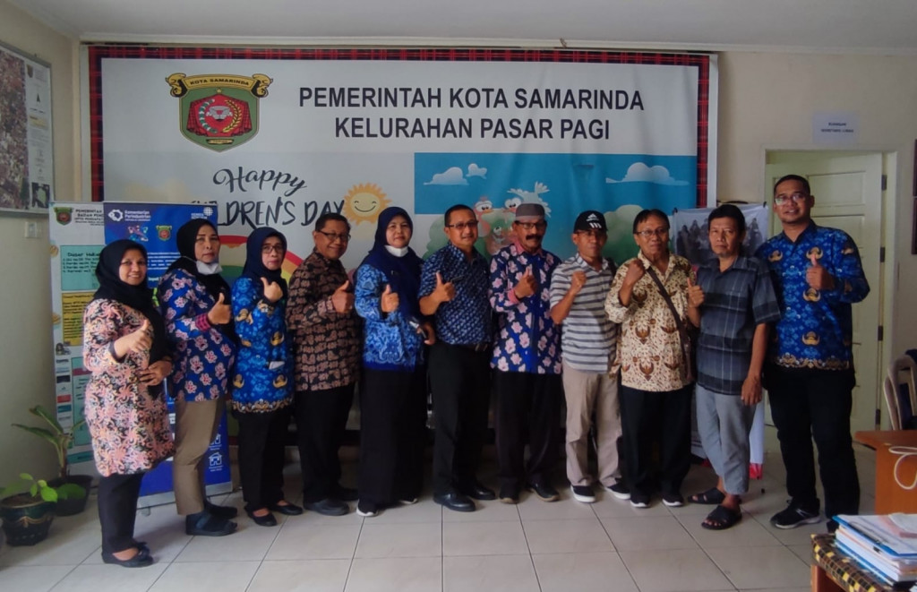 Menerima Kunjungan Silaturahmi dari LPM Kecamatan Samarinda Kota di Kelurahan Pasar Pagi