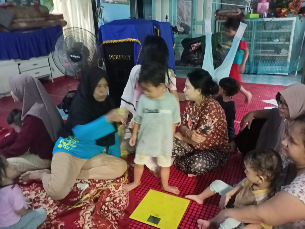 Kegiatan Rutin Posyandu Balita Almuslimah di Wilayah Kelurahan Pasar Pagi