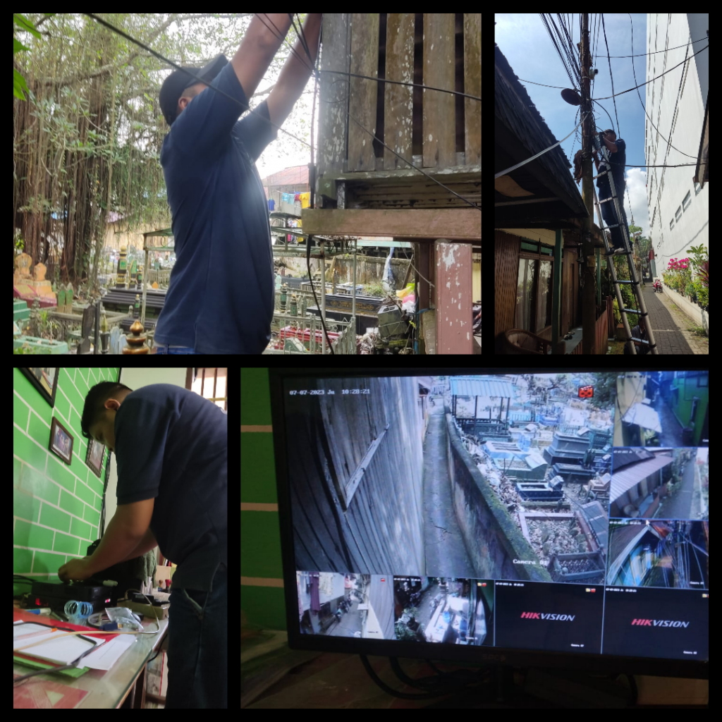 KEGIATAN PROBEBAYA PEMASANGAN CCTV DI WILAYAH RT 13 KELURAHAN PASAR PAGI