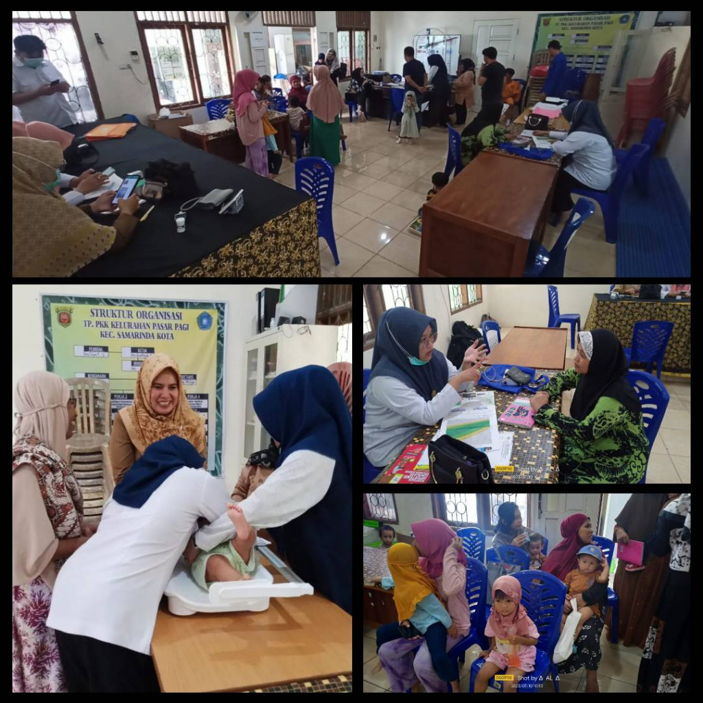 KEGIATAN RUTIN POSYANDU BALITA DAN LANSIA PELANGI DI WILAYAH KELURAHAN PASAR PAGI