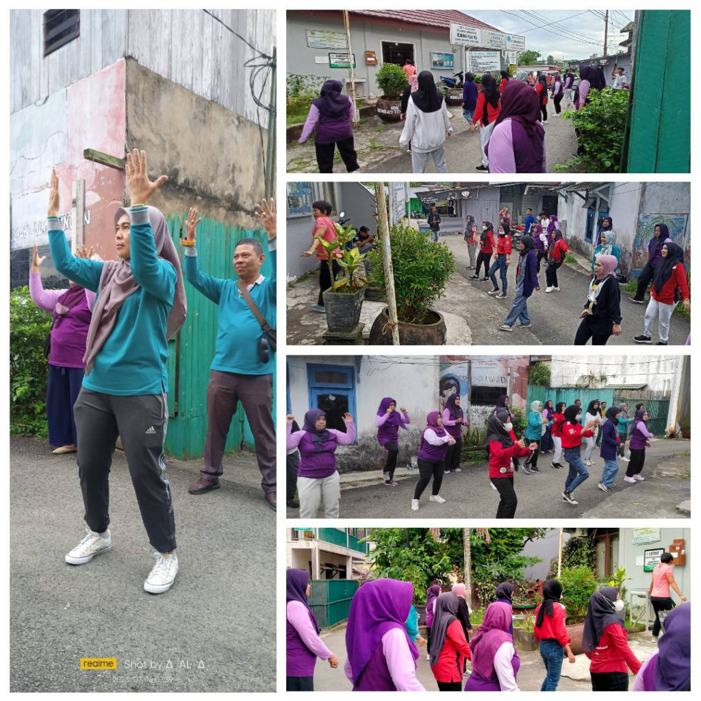 KAMPANYE GERAKAN MASYARAKAT HIDUP SEHAT ( GERMAS ) DI KELURAHAN PASAR PAGI
