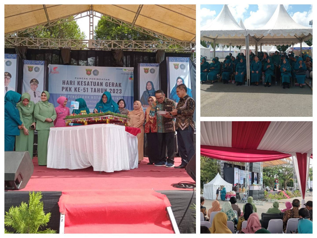 Menghadiri Kegiatan Puncak Hari Kesatuan Gerak (HKG) PKK ke - 51 Tahun 2023 Tingkat Kota Samarinda