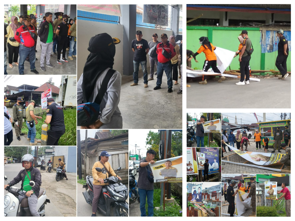 PEMBONGKARAN / PENERTIBAN ALGAKA SPANDUK & BALEHO WACALEG DAN WACAPRES DI SEKITAR WILAYAH KECAMATAN SAMARINDA KOTA