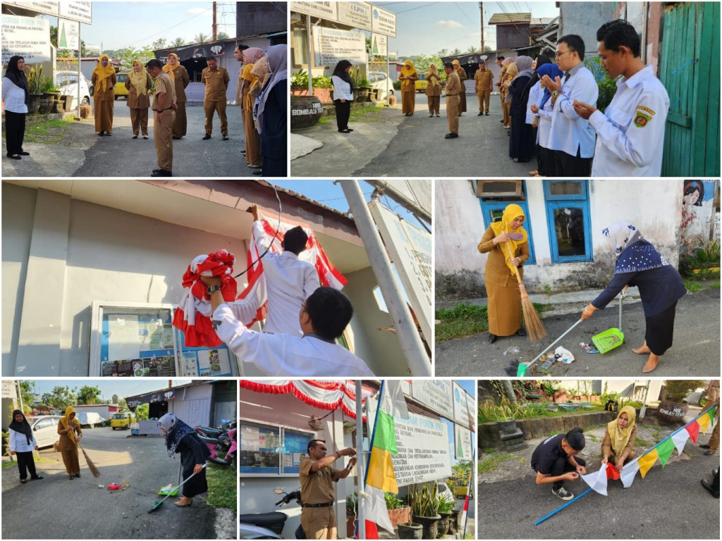 KEGIATAN RUTIN APEL PAGI KELURAHAN PASAR PAGI