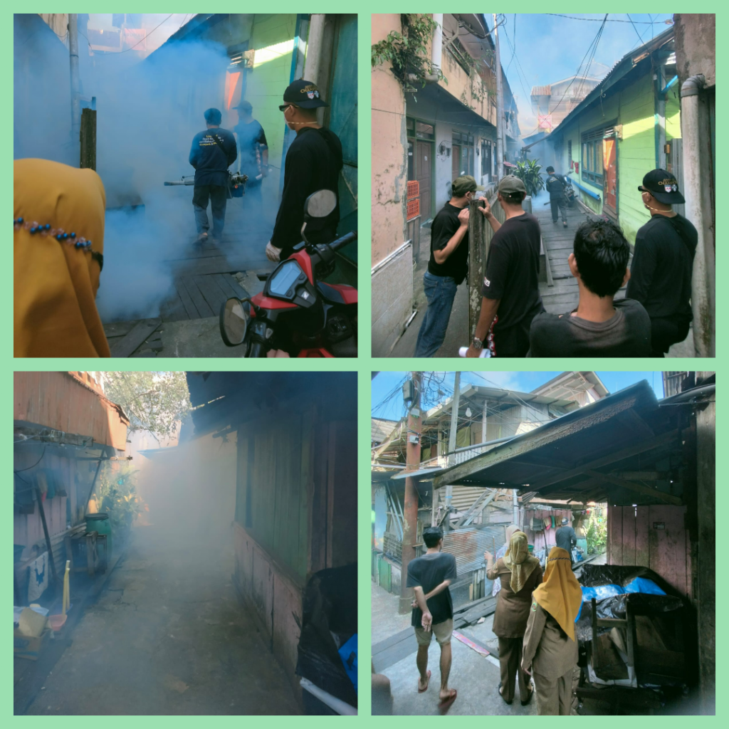 FOGGING DI WILAYAH RT.01 DAN RT.02 KELURAHAN PASAR PAGI