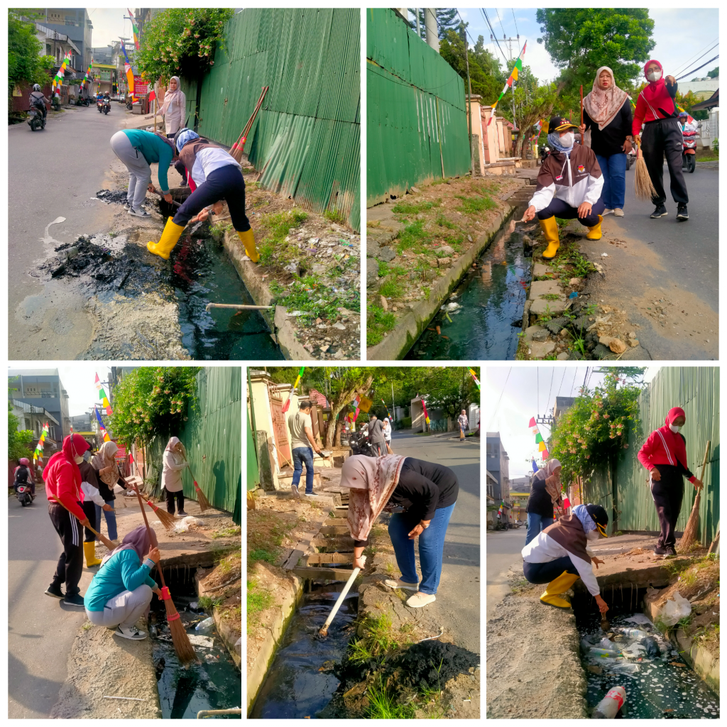 KERJA BAKTI / GOTONG ROYONG DI WILAYAH RT.07 KELURAHAN PASAR PAGI