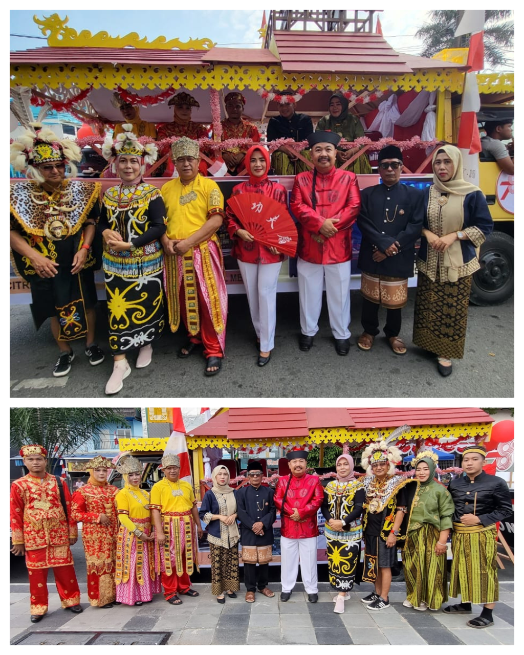 MENGIKUTI PAWAI MOBIL HIAS DALAM RANGKA MEMPERINGATI HUT RI ke-78 TAHUN
