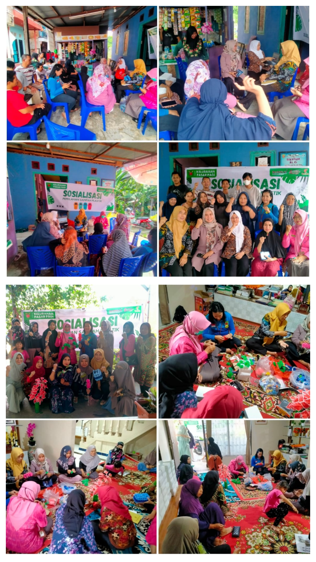 Sosialisasi Pemilihan Sampah Plastik di RT.07 dan RT.10 Kelurahan Pasar Pagi