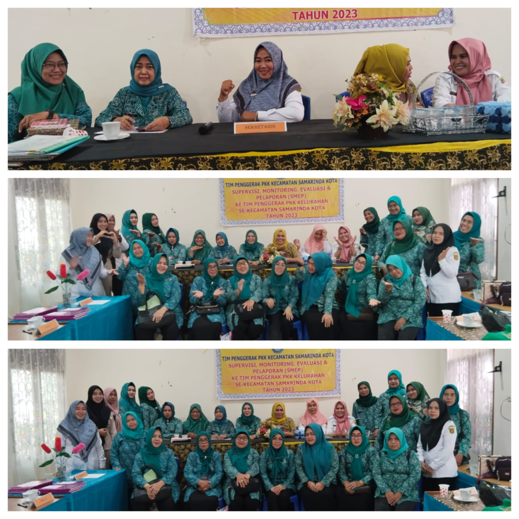 PERTEMUAN RUTIN, SUPERVISI, MONITORING, EVALUASI DAN PELAPORAN (SMEP) KE TIM PENGGERAK PKK KELURAHAN PASAR PAGI