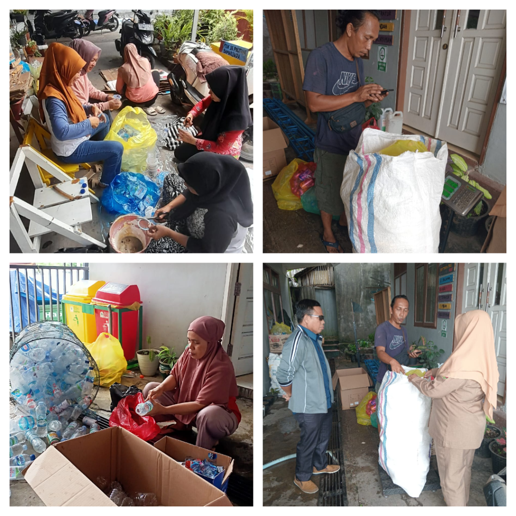 AKSI PERUBAHAN GERAKAN PILAH SAMPAH PLASTIKDI LINGKUNGAN KELURAHAN PASAR PAGI