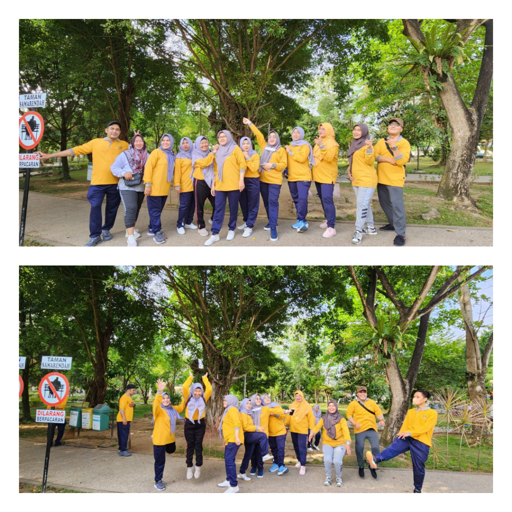 KEGIATAN JALAN SANTAI BERSAMA UNTUK PENYEGARAN FISIK DAN PIKIRAN DI TAMAN SAMARENDAH