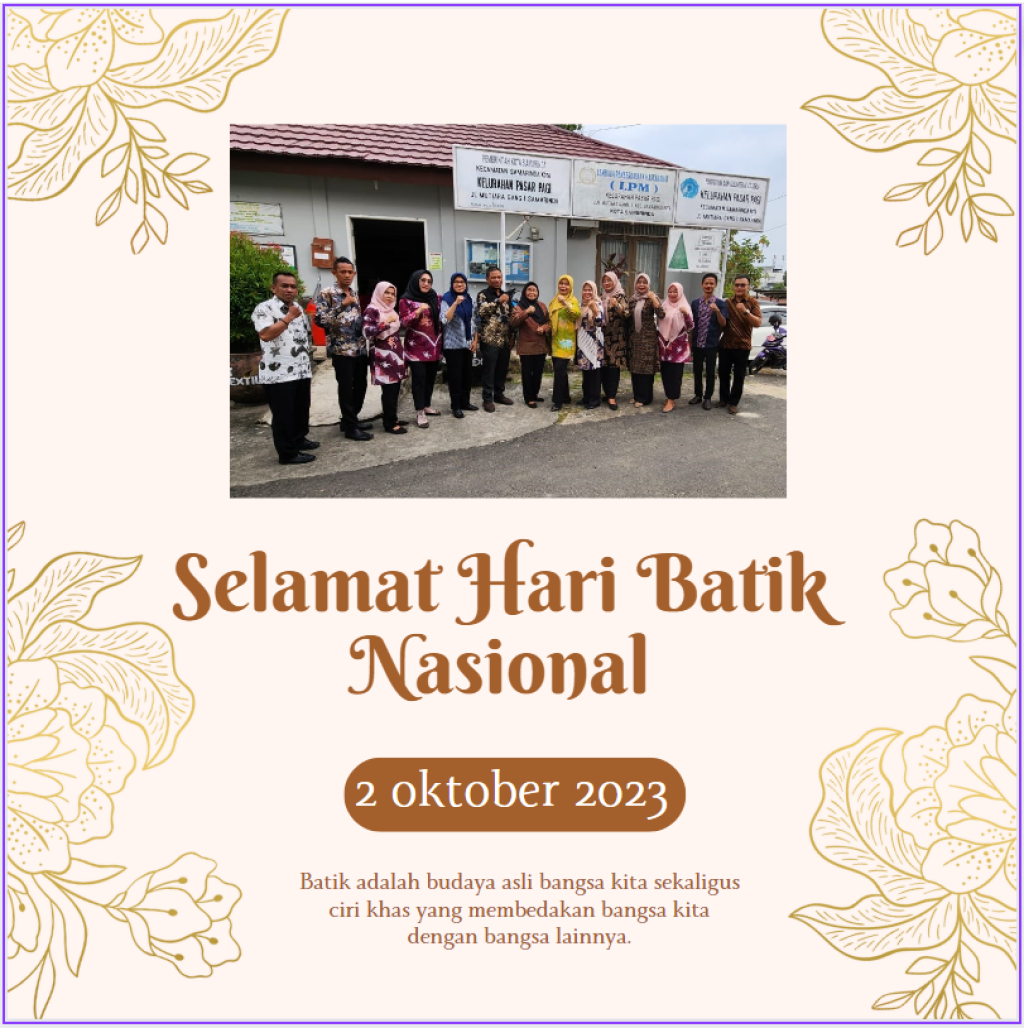 APEL PAGI MEMPERINGATI HARI BATIK NASIONAL