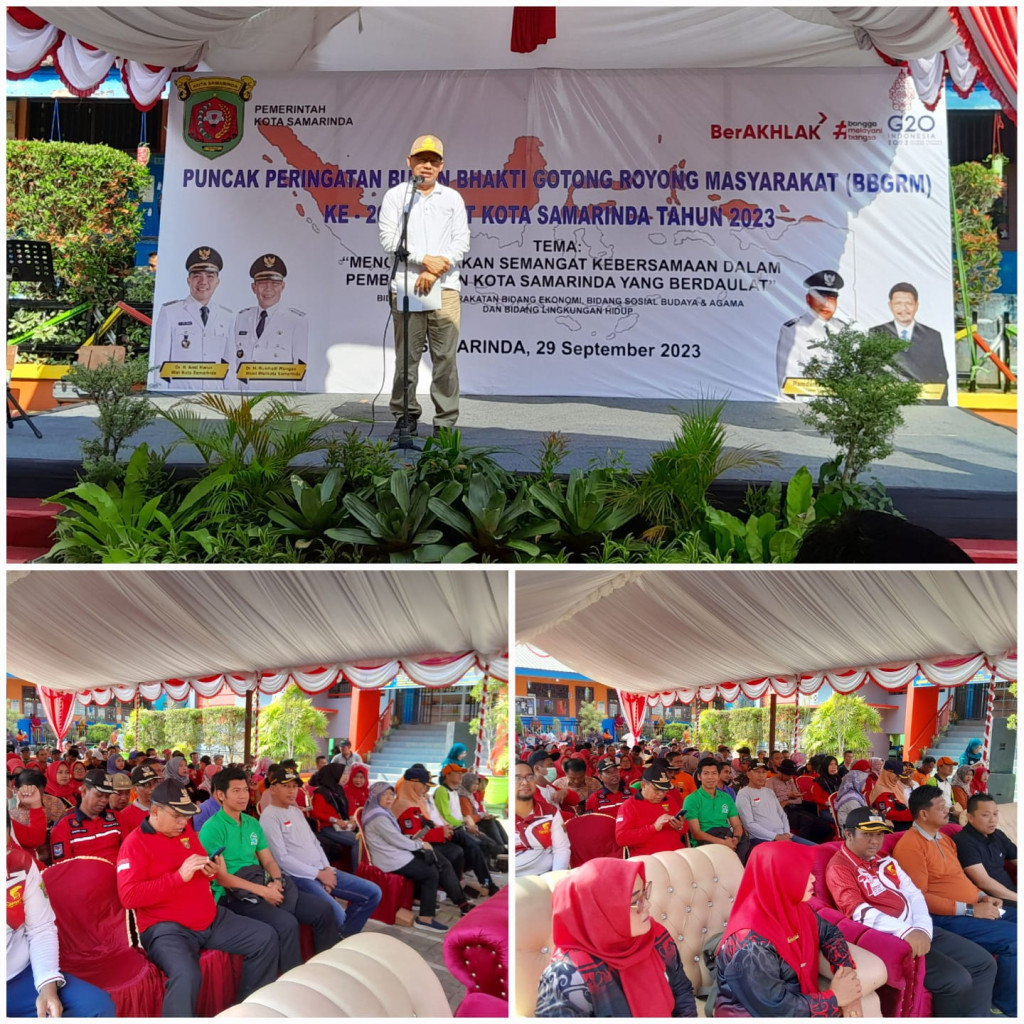 Peringatan Bulan Bakti Gotong Royong Masyarakat ( BBGRM) Ke-20 Tingkat Kota Samarinda