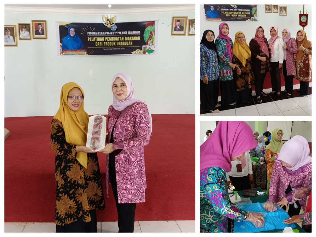 Pelatihan Pembuatan Makanan Dari Produk Unggulan oleh Ketua TP PKK Kelurahan Pasar Pagi