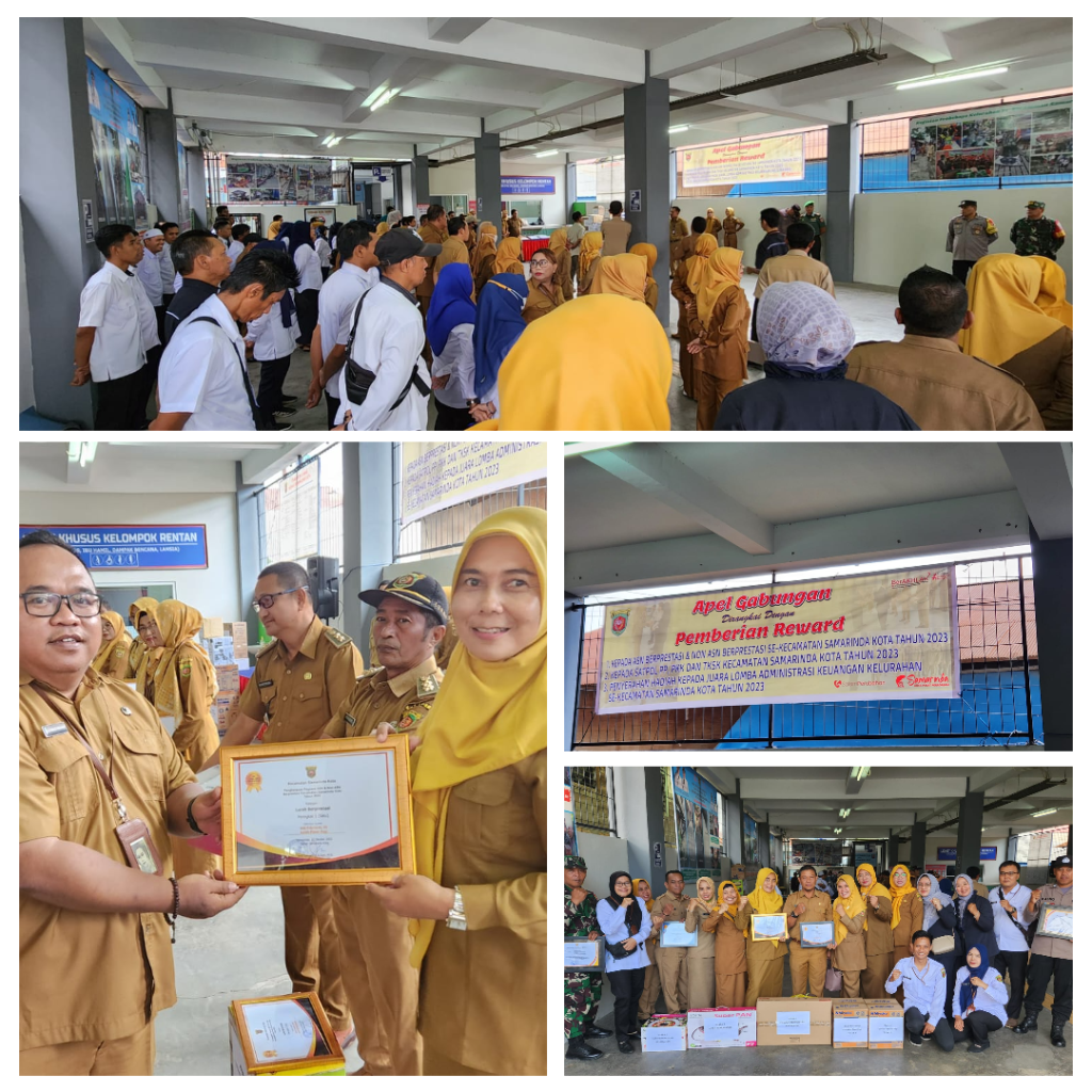 APEL GABUNGAN DAN PEMBERIAN REWARD KEPADA ASN & NON ASN BERPRESTASI SE-KECAMATAN SAMARINDA KOTA TAHUN 2023