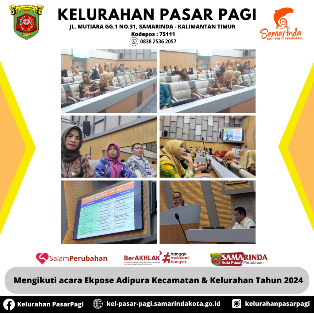 Acara Ekpose Adipura Kecamatan dan Kelurahan Tahun 2024