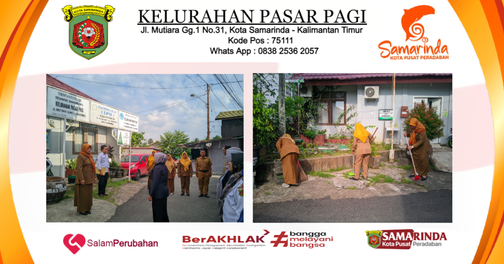 KEGIATAN APEL PAGI RUTIN KELURAHAN PASAR PAGI