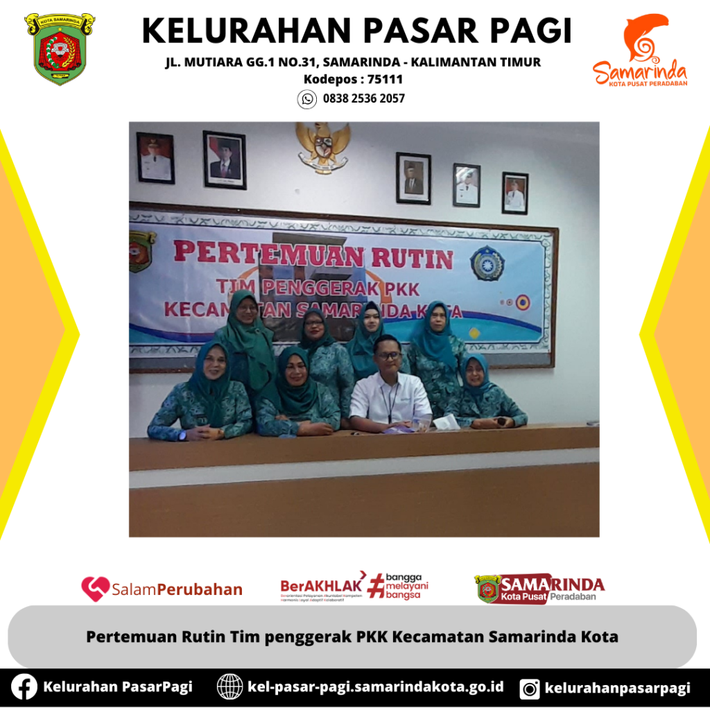 Pertemuan Rutin Tim Penggerak PKK Kecamatan Samarinda Kota