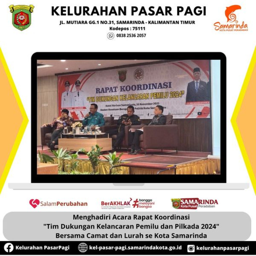 RAKOR TIM DUKUNGAN KELANCARAN PEMILU TAHUN 2024