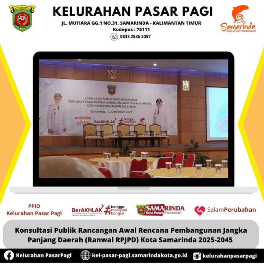 KONSULTASI PUBLIK RANWAL RPJPD KOTA SAMARINDA 2025 -2045