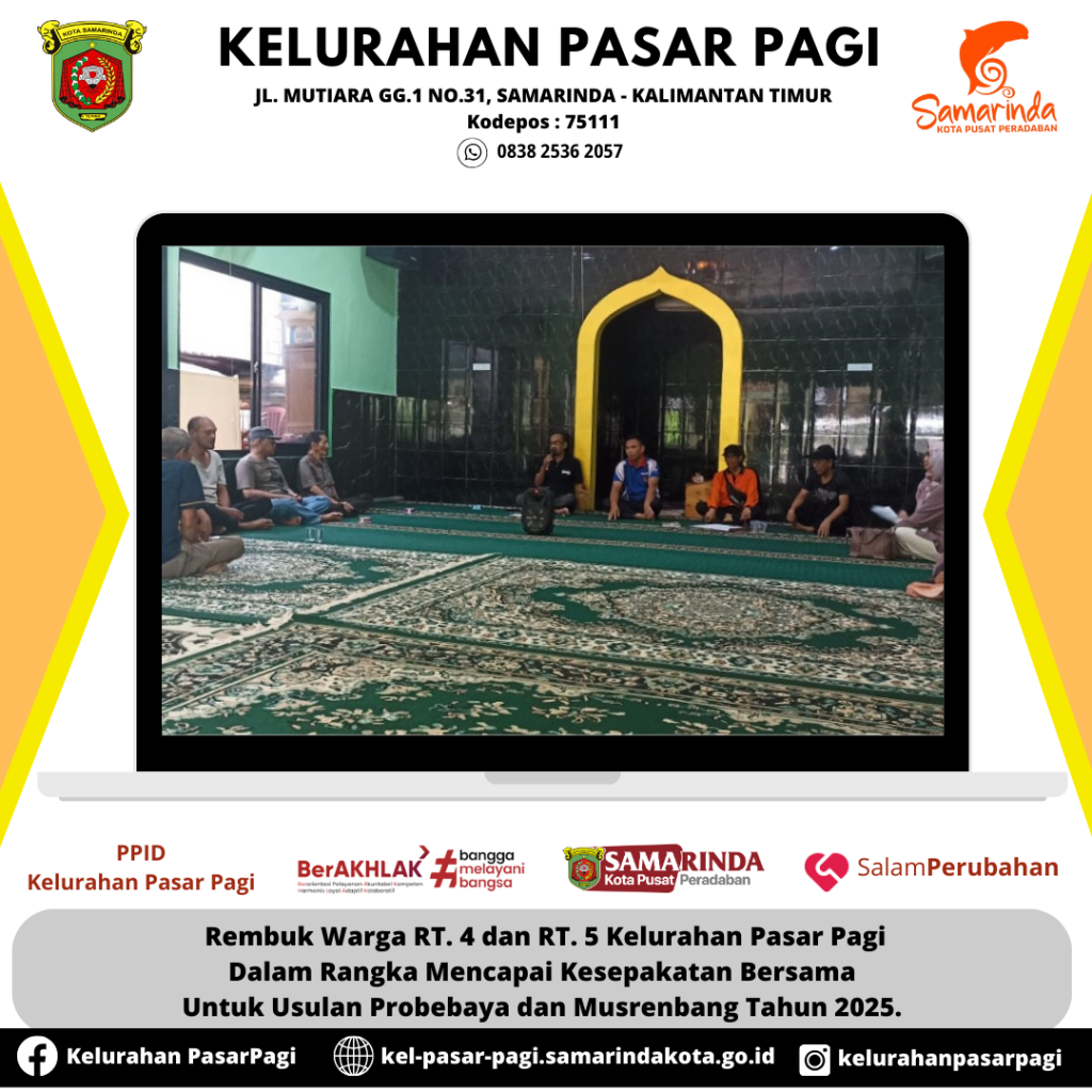 REMBUK WARGA UNTUK PENGAJUAN USULAN PROBEBAYA DAN MUSRENBANG TAHUN 2025