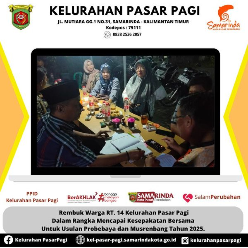 REMBUK WARGA UNTUK PENGAJUAN USULAN PROBEBAYA DAN MUSRENBANG TAHUN 2025