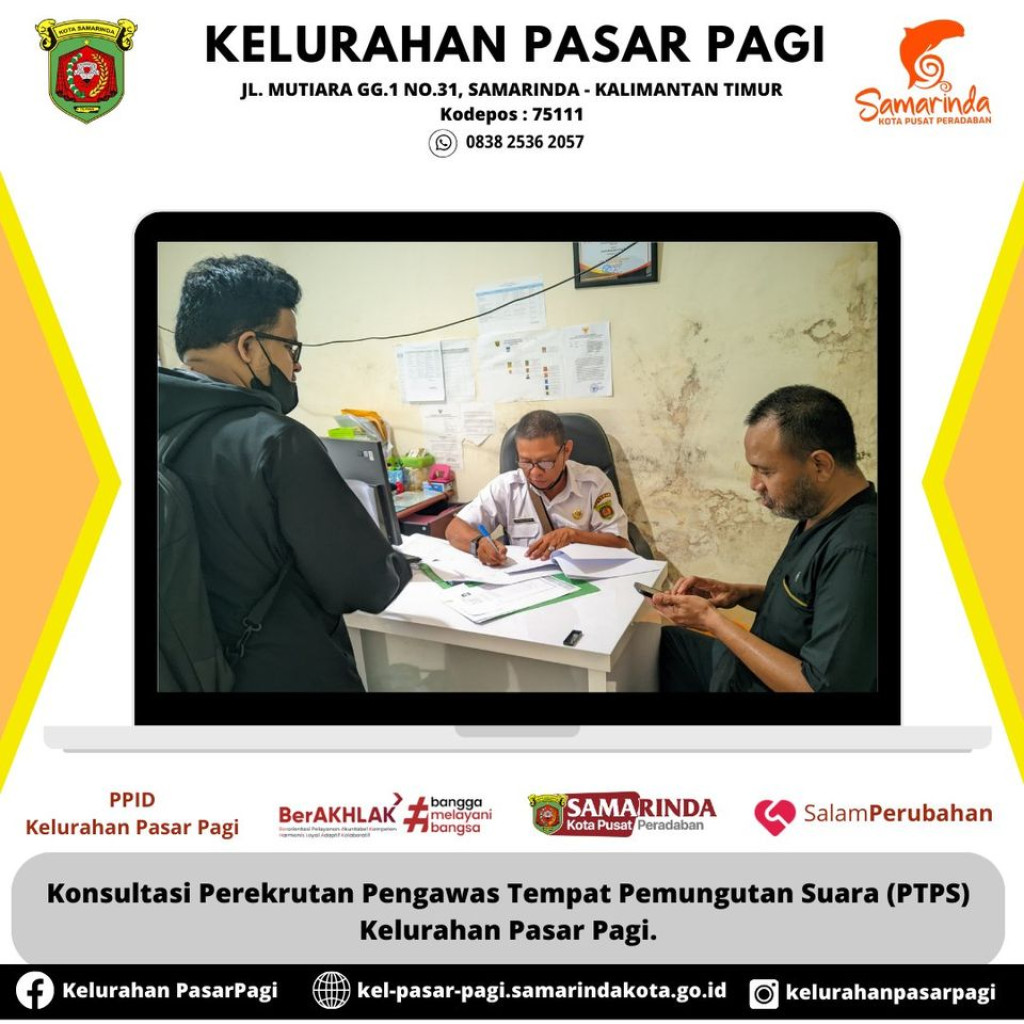 KELURAHAN PASAR GELAR KONSULTASI PEREKRUTAN PTPS UNTUK MEMASTIKAN KETERBUKAAN PEMILU PADA TAHUN 2024