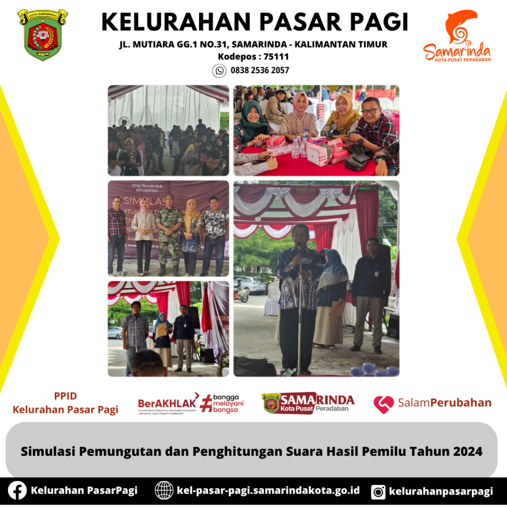 SIMULASI PEMILU TAHUN 2024 "KPU KOTA SAMARINDA GELAR ACARA PERSIAPAN PEMUNGUTAN SUARA DI MUSEUM SAMARINDA"
