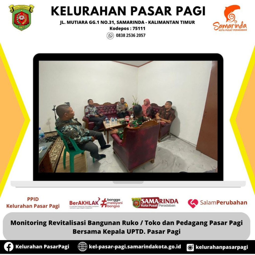 MONITORING REVITALISASI BANGUNAN RUKO DAN PEDAGANG PASAR PAGI