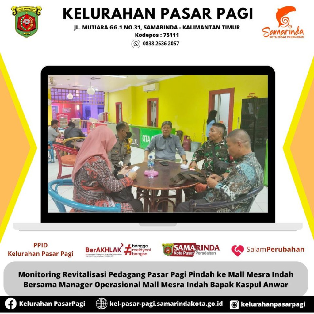 "SUKSES REVITALISASI" PEDAGANG PASAR PAGI RESMI PINDAH KE MALL MESRA INDAH