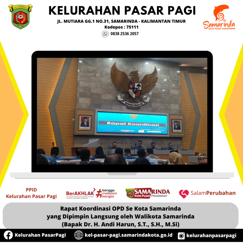 Rapat Koordinasi OPD Se Kota Samarinda