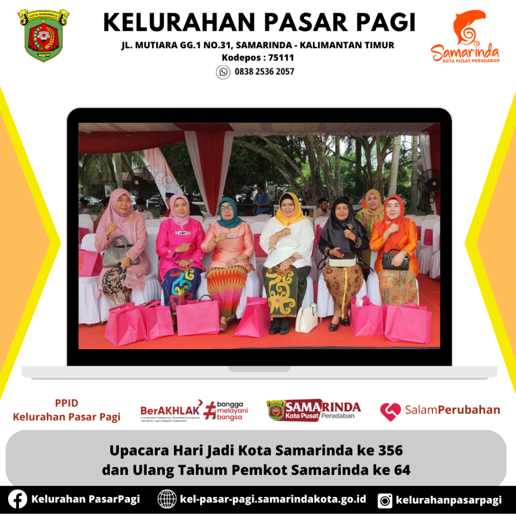 Upacara Hari Jadi Kota Samarinda ke 356 dan Ulang Tahun Pemkot Samarinda ke 64 di halaman parkir GOR Segiri Samarinda