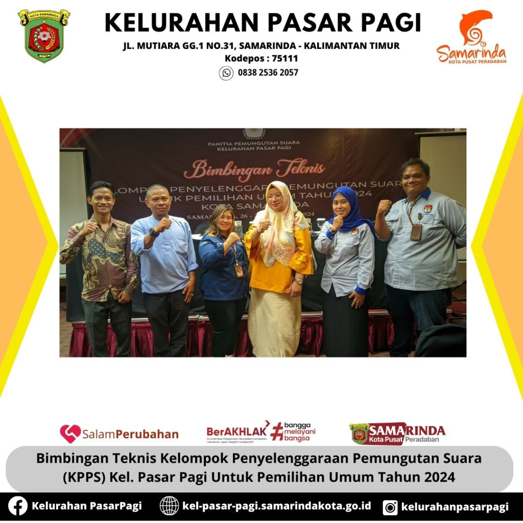 Bimbingan Teknis KPPS Kel. Pasar Pagi